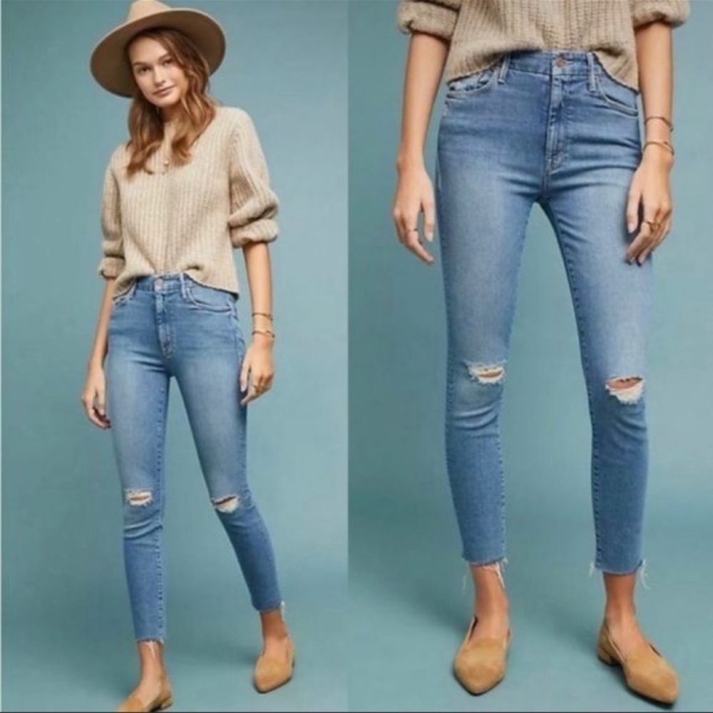 Mother Looker Ankle Fray jeans
size 25